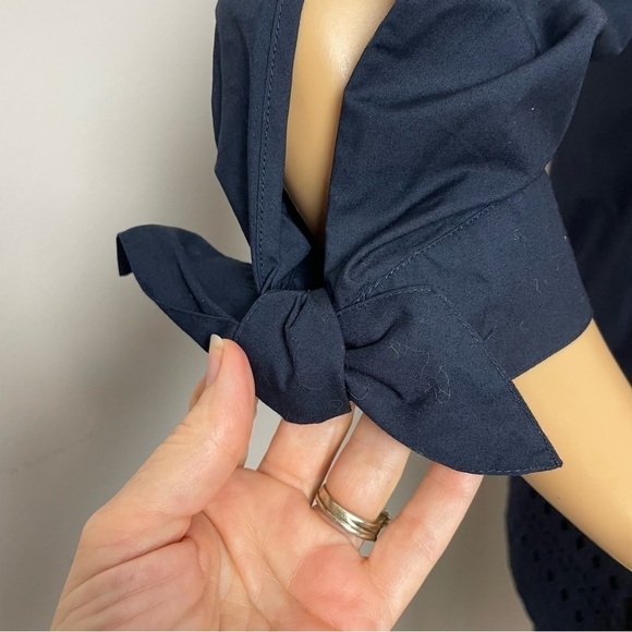 Talbots V-Neck Tie Sleeve Top  | NWT | Size Small Petite - Picture 4 of 12